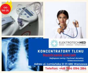 Read more about the article Rozstrzenie oskrzeli – koncentrator tlenu